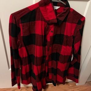 Red and Black Womens Flannel, never worn (new with tags)